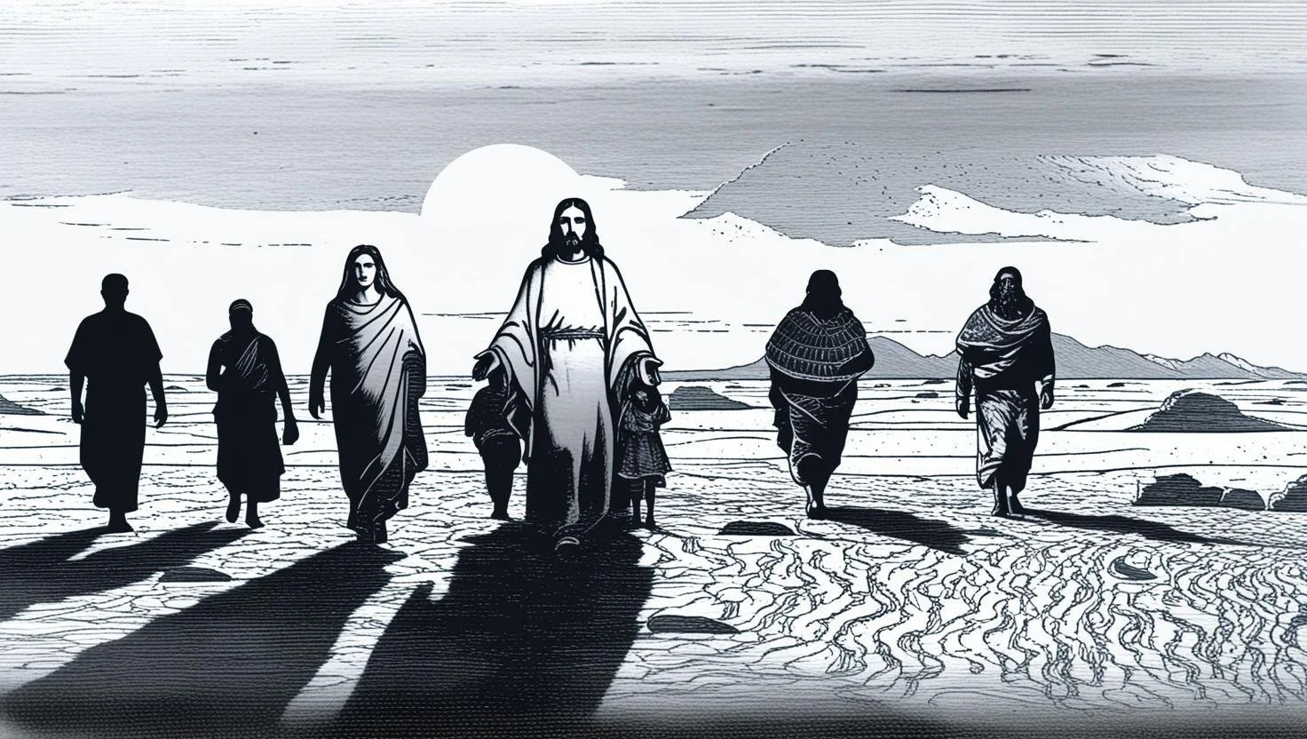 the+silouette+of+people+walking+in+the+desert+with+jesus.jpg