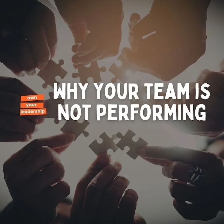Why Your Team Is Not Performing