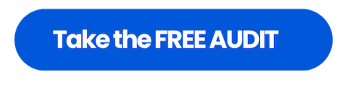 Take the Free Audit button on blue background with round edges and white writing.
