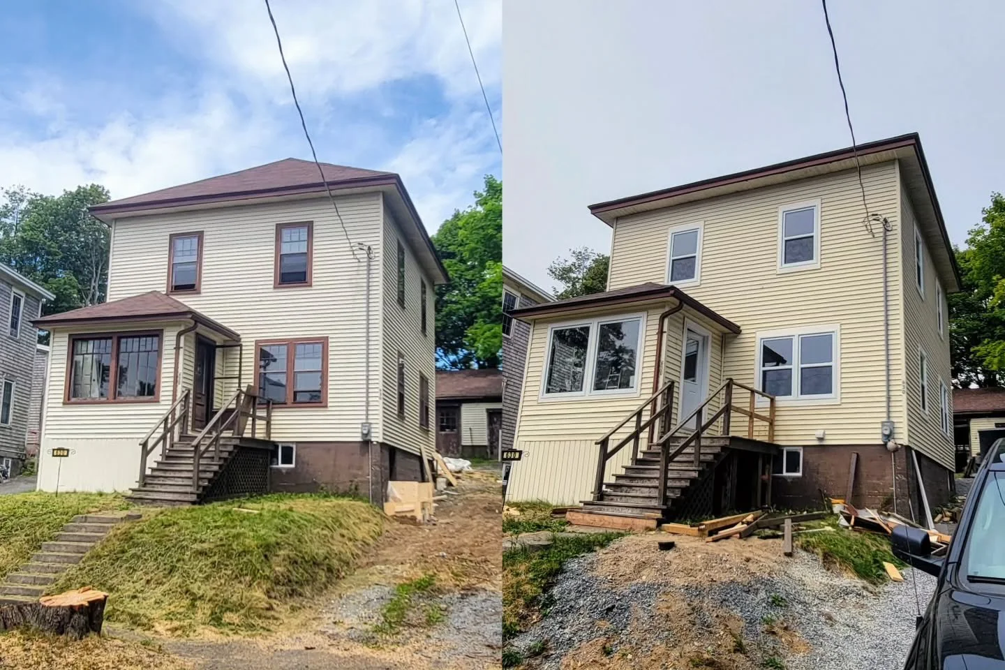 It's always nice to compare before and now, eh? Coming along nicely!