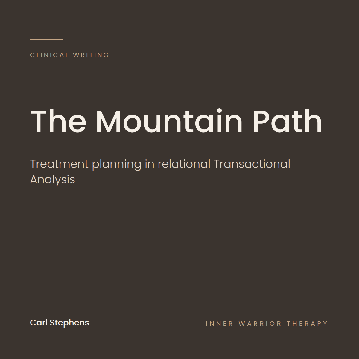 The Mountain Path: Treatment Planning in Relational Transactional Analysis