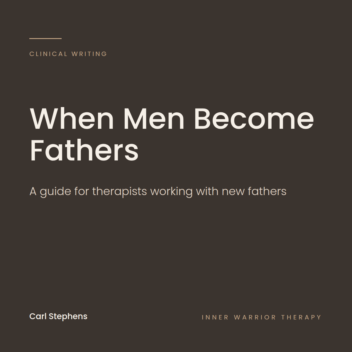 When Men Become Fathers: A Guide for Therapists