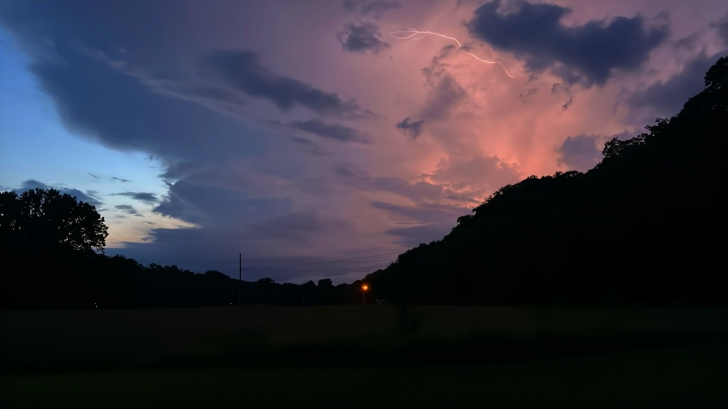 Watching the storm roll in after a hard days work is my kind of life!