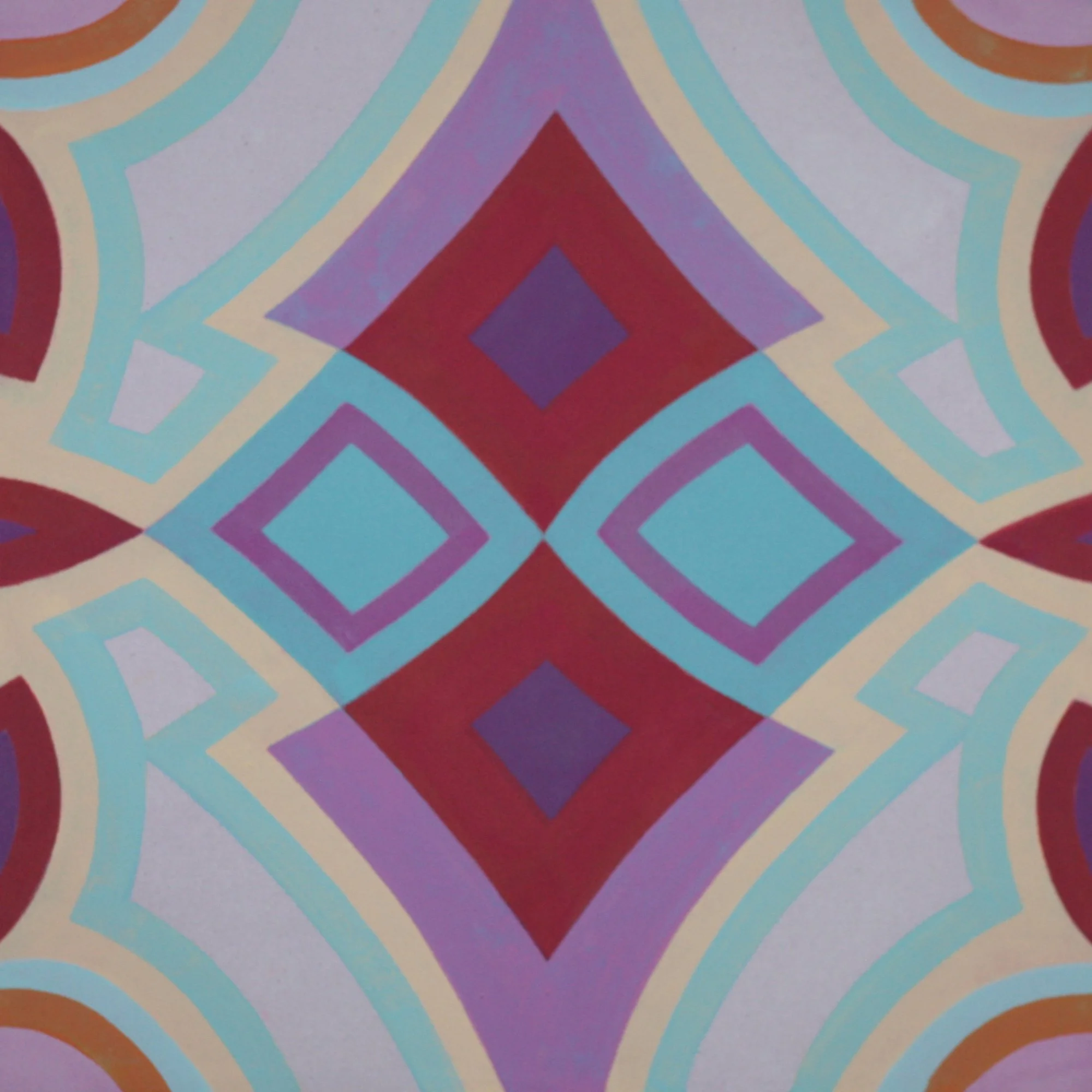 Just I, acrylic and watercolor on muslin, 12x12 in