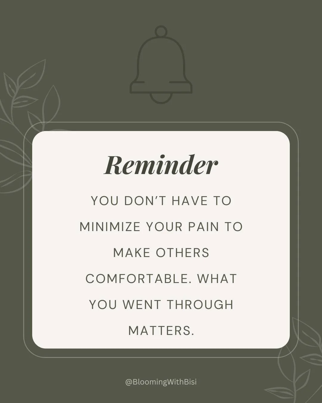 So often, the voices of the people in pain get minimized while the ones who cause it get amplified. 

This doesn't have to be your story, because you can flip the script.

The right people will want to know what you've been through, and the wrong one