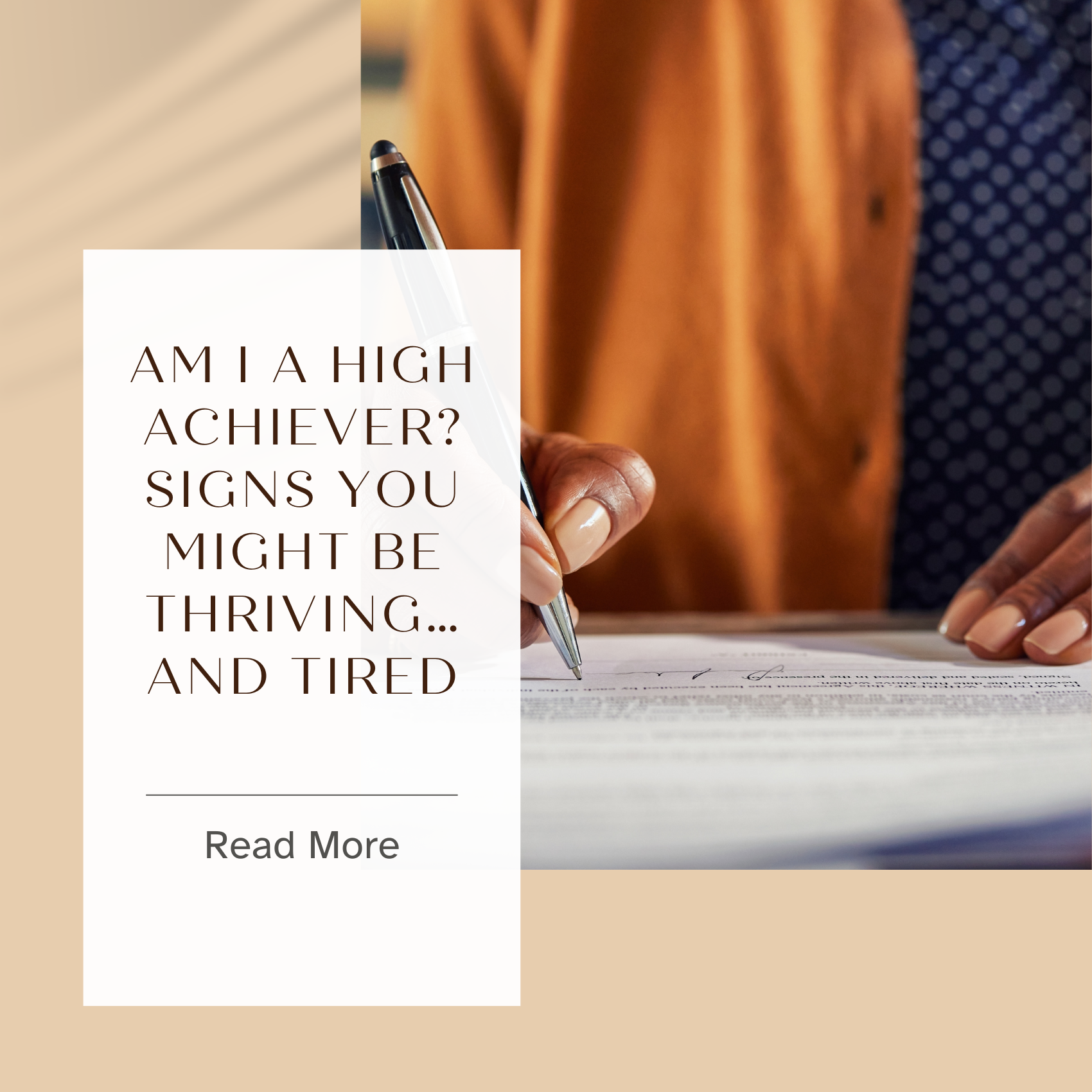 “Am I a High Achiever?” Signs You Might Be Thriving… and Tired.