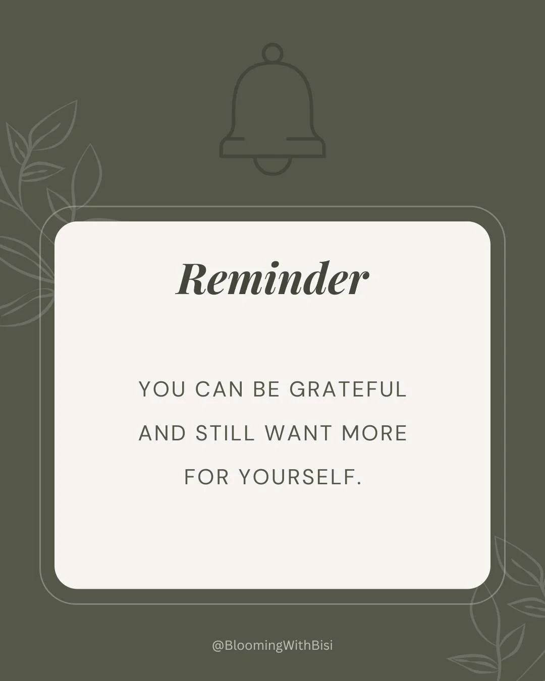 It doesn't make you a bad person if you want to work towards more for yourself.

It does take balance though. You don't want to risk swing so far towards achievements that you're not able to see all you've accomplished so far.

Allowing yourself to h