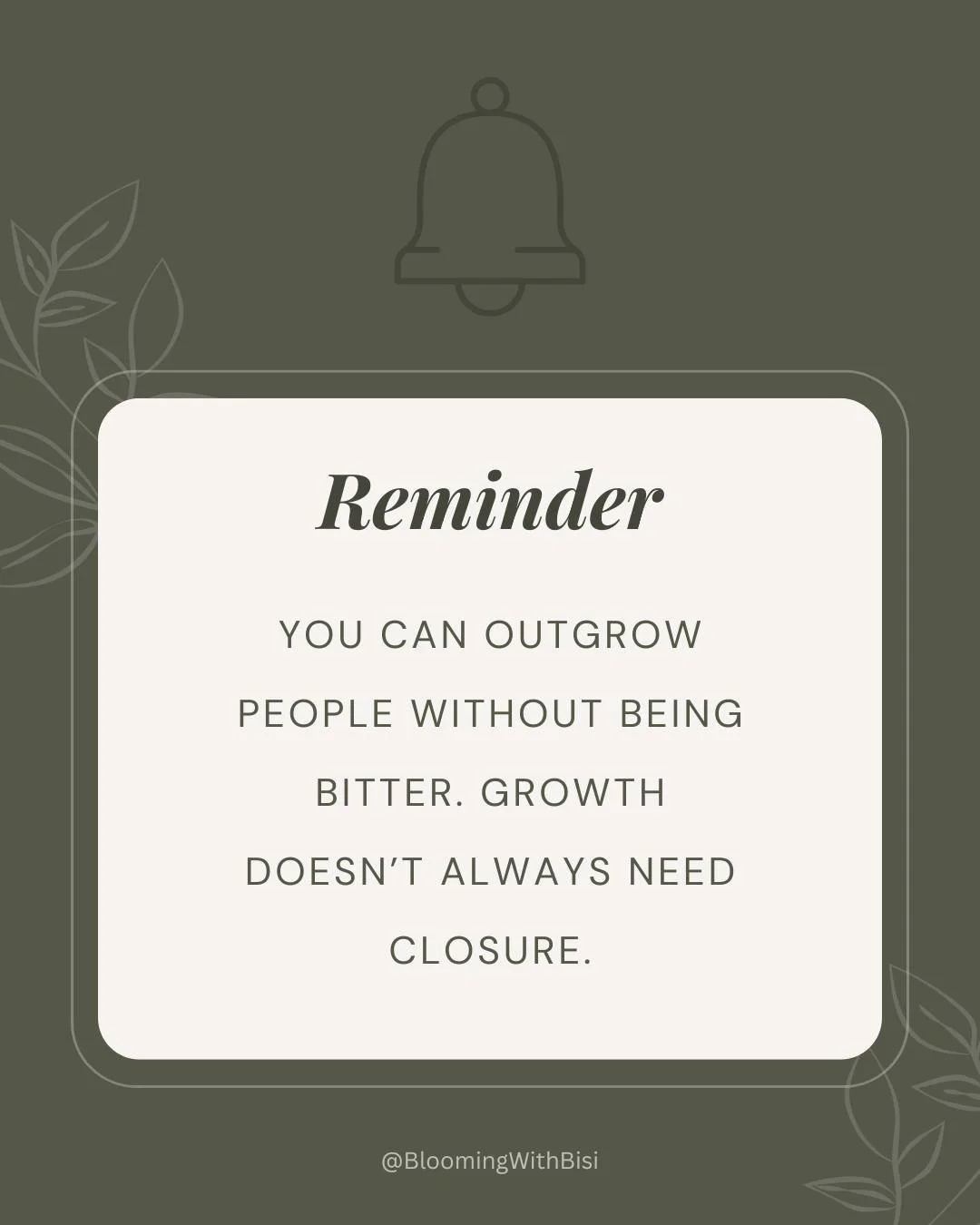 There are some things that we may never get the answer to.  Be careful to not let that be a source of bitterness or resentment, especially when it comes to people.

We can't choose how other people respond to things. Don't stunt your own growth becau