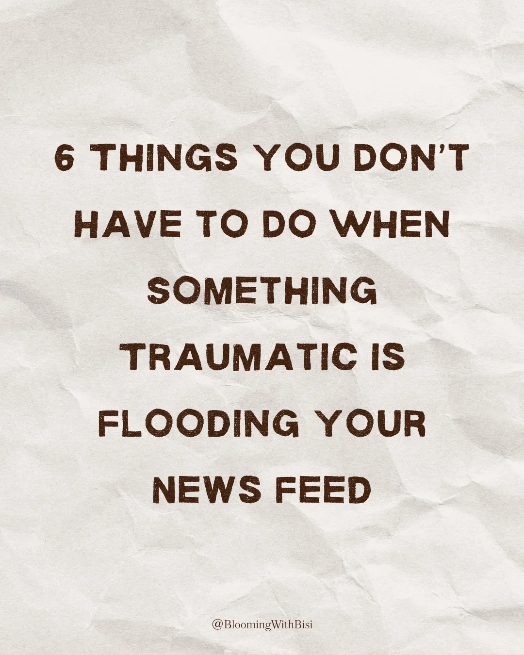 Yesterday&rsquo;s news about the ICE shooting is disgusting, heartbreaking, and heavy. 
 It&rsquo;s okay if you&rsquo;re feeling overwhelmed from yet another incident of collective trauma. 
You don&rsquo;t have to watch every update. You don&rsquo;t 