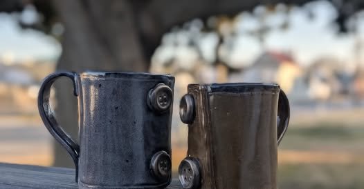 "Button" Mug Pottery Class