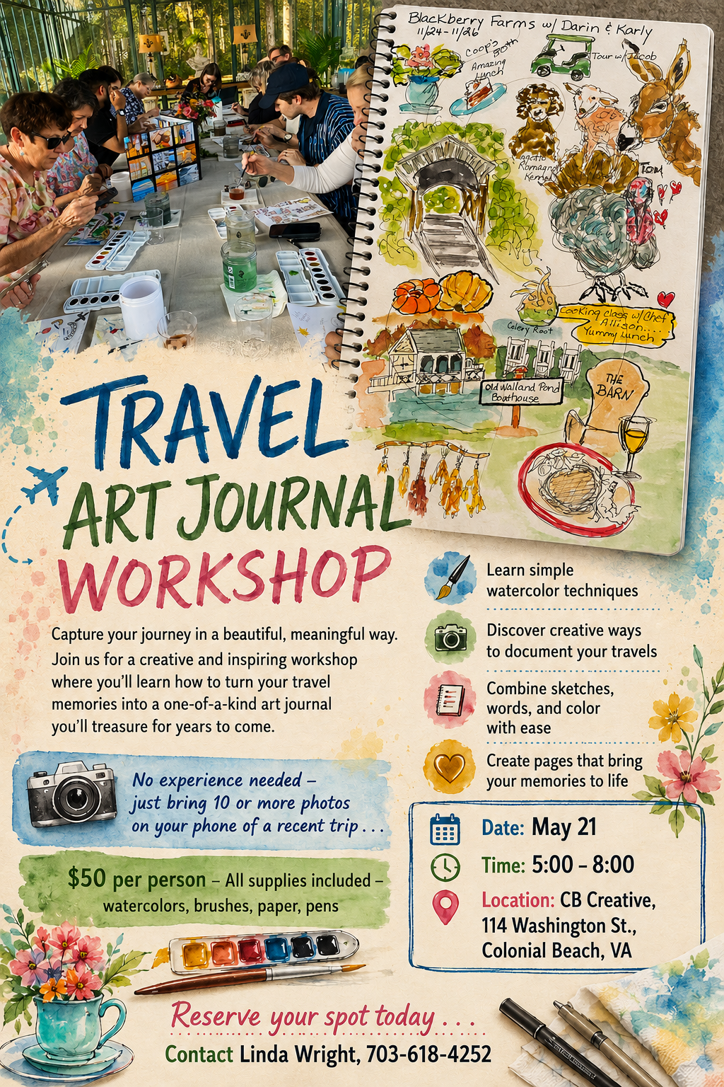 Travel Art Journal Workshop