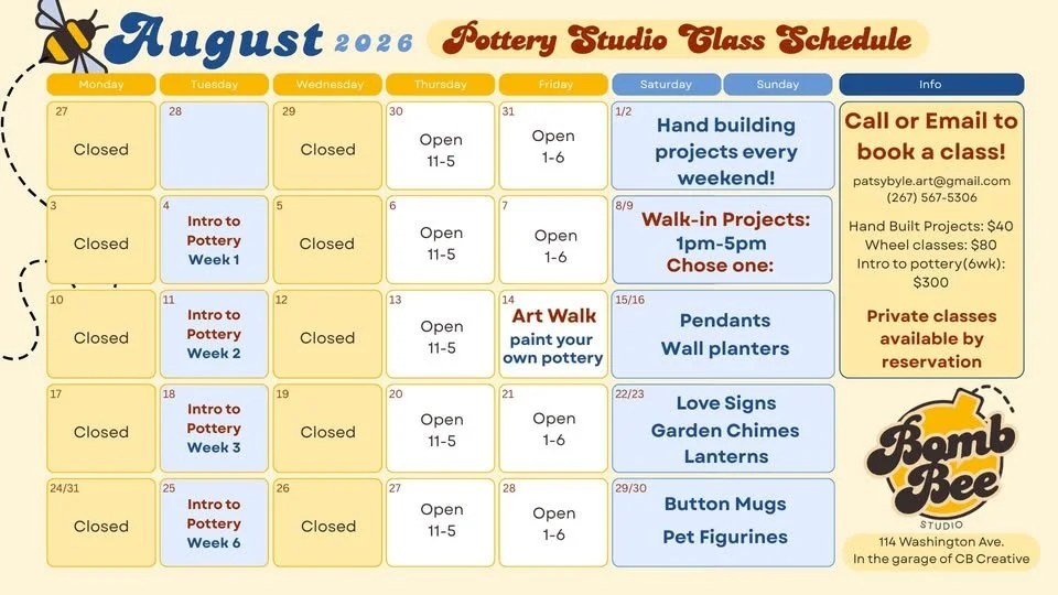 Pottery Events!! 