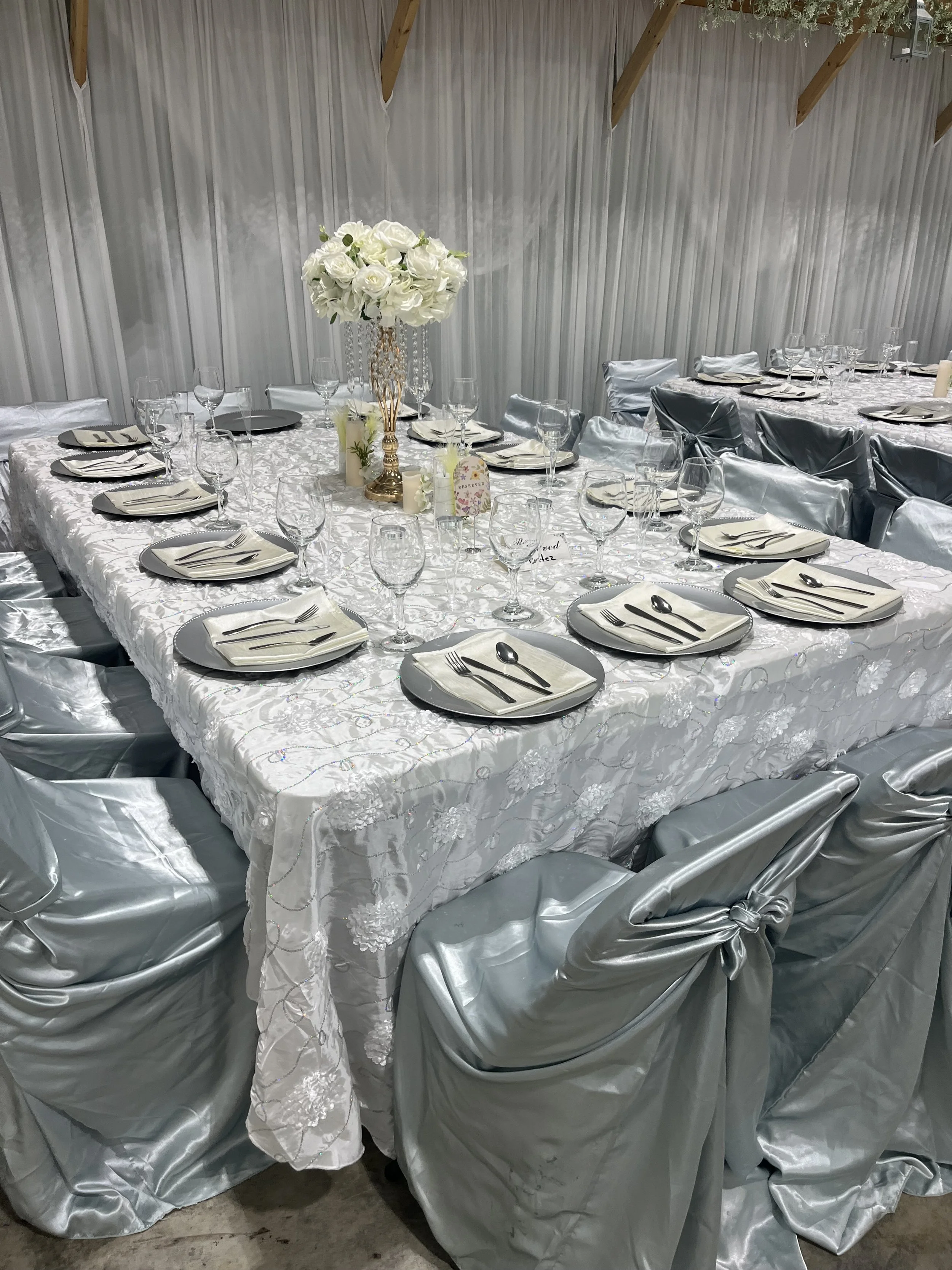 Wedding Table Setup