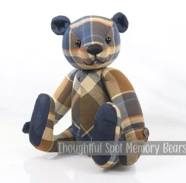 special order for Gaynal - medium standard bear made using men's shirt  © 2025