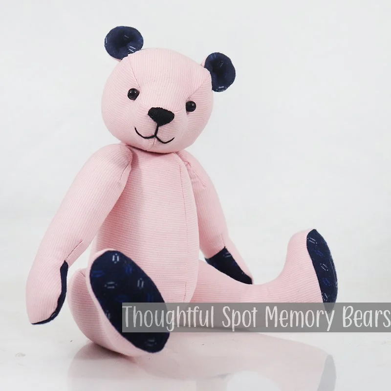 special order for Sharon - small standard bear made using dress shirt and pajama pants © 2026