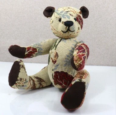  Small standard bear made from a preloved placemat - sample  © 2024