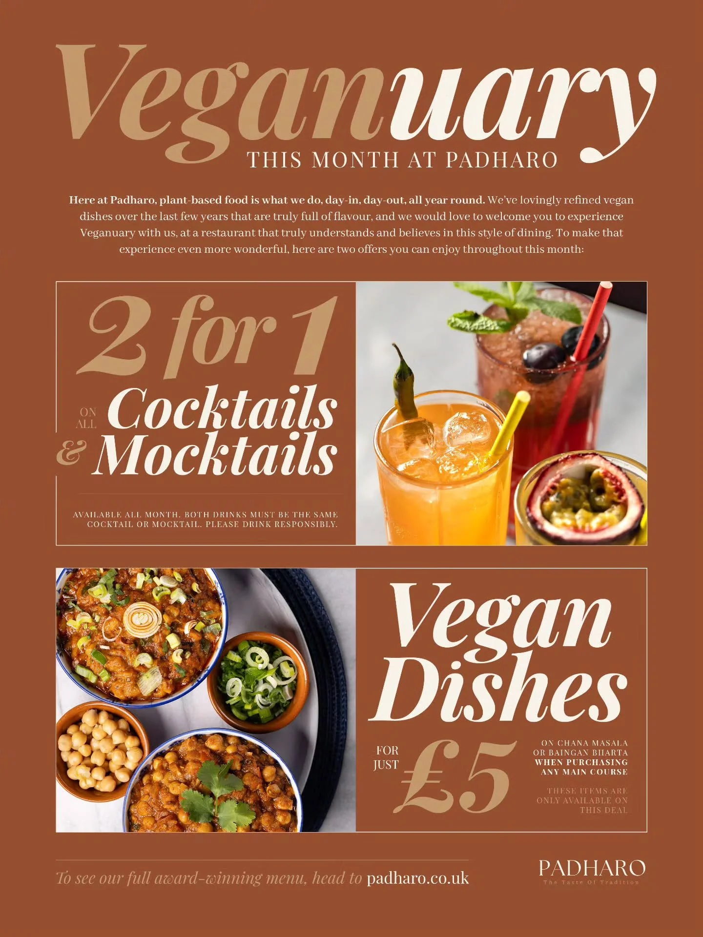 Here at Padharo, plant-based food is what we do 🌱 It's not a fad, it's not something we just run temporarily, we have handcrafted these recipes over the last few years to bring you the best quality vegan Indian dishes possible 😊

We would love to w