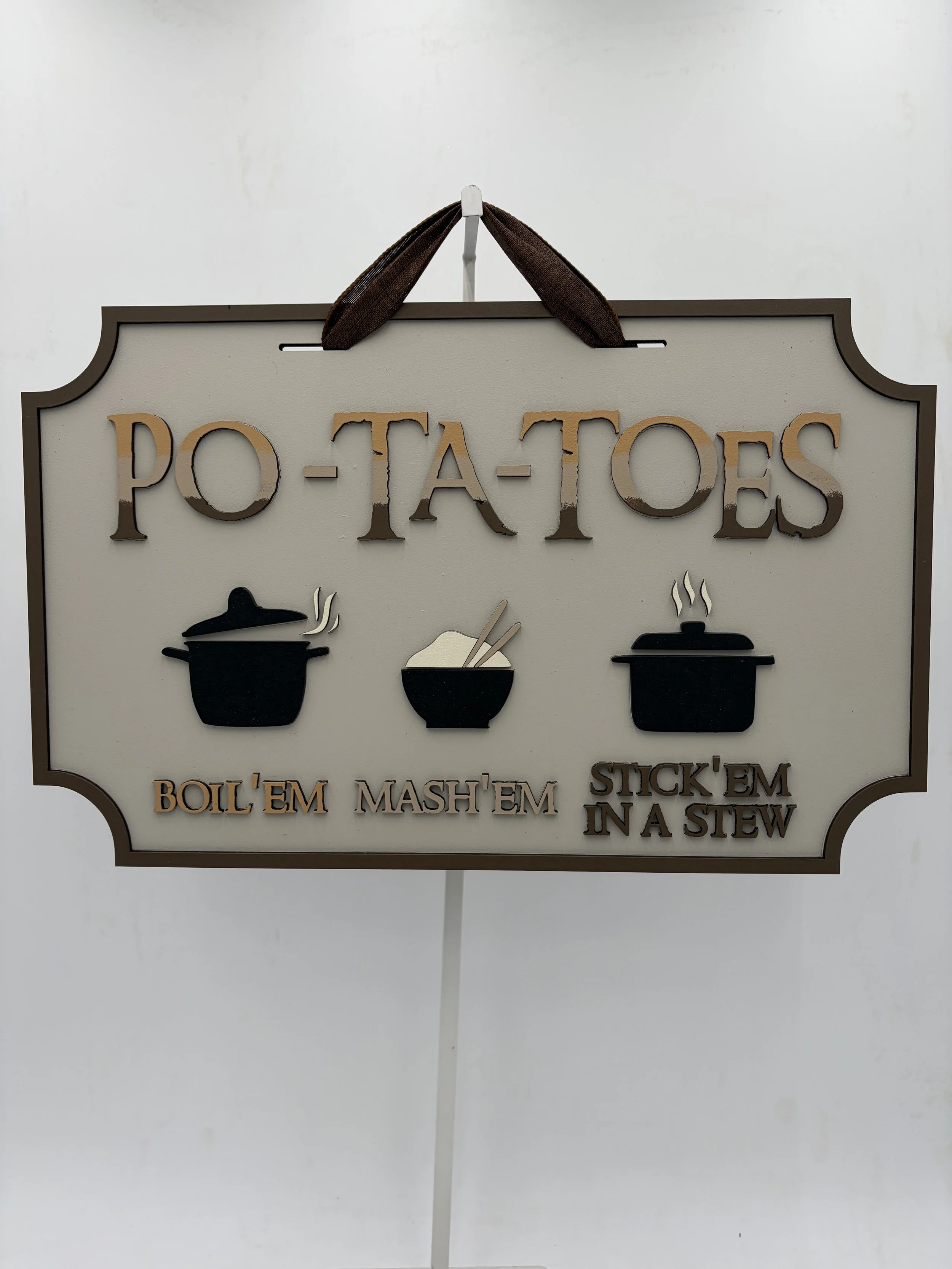 Potatoes Sign