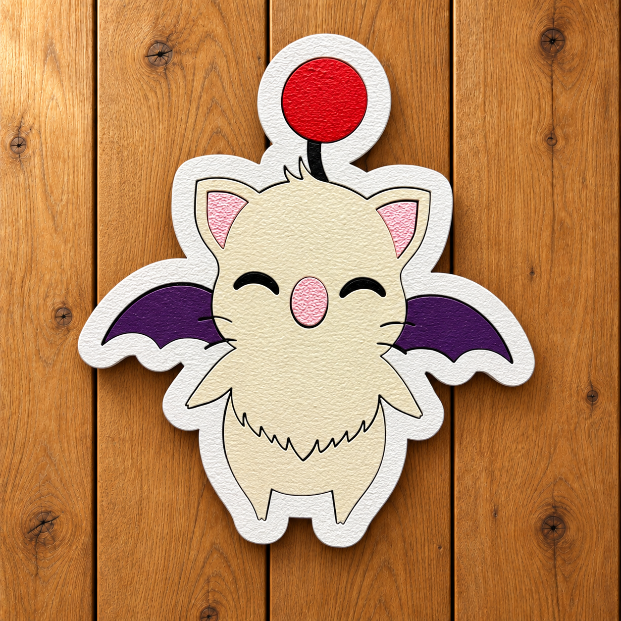 Moogle Wooden Magnet