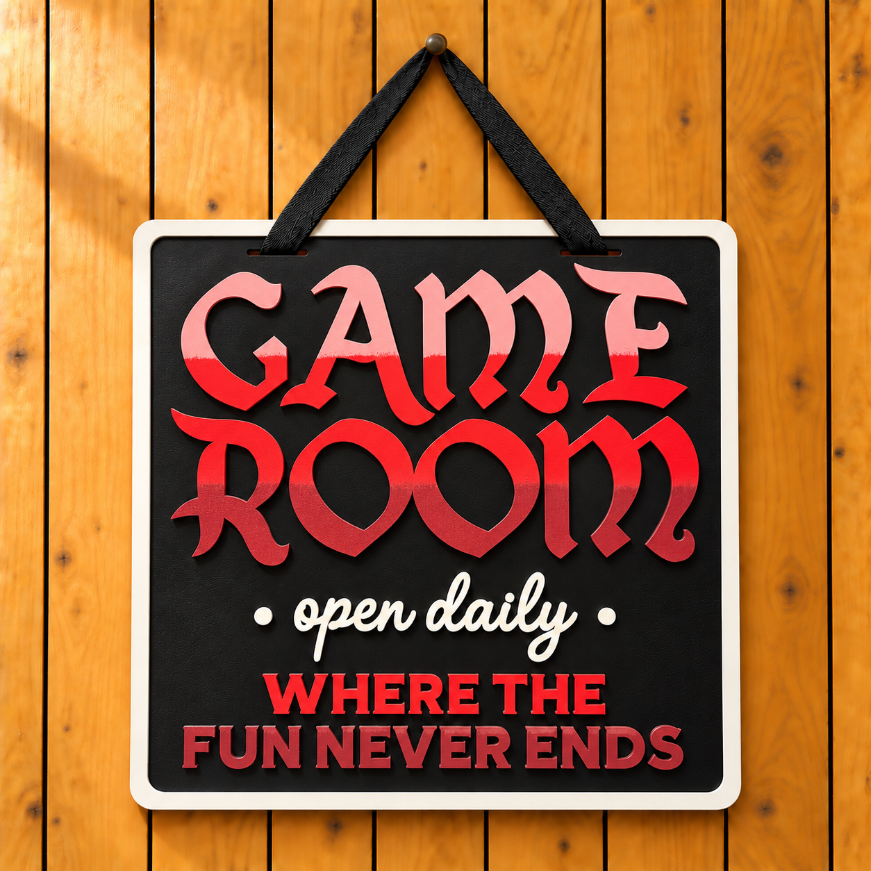 Red Game Room Plaque on Oak.png