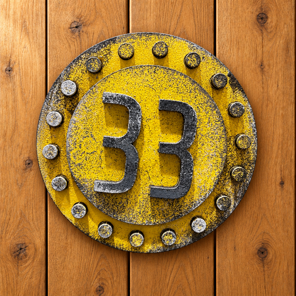 Distressed Yellow Vault Door Magnet 33-10.png