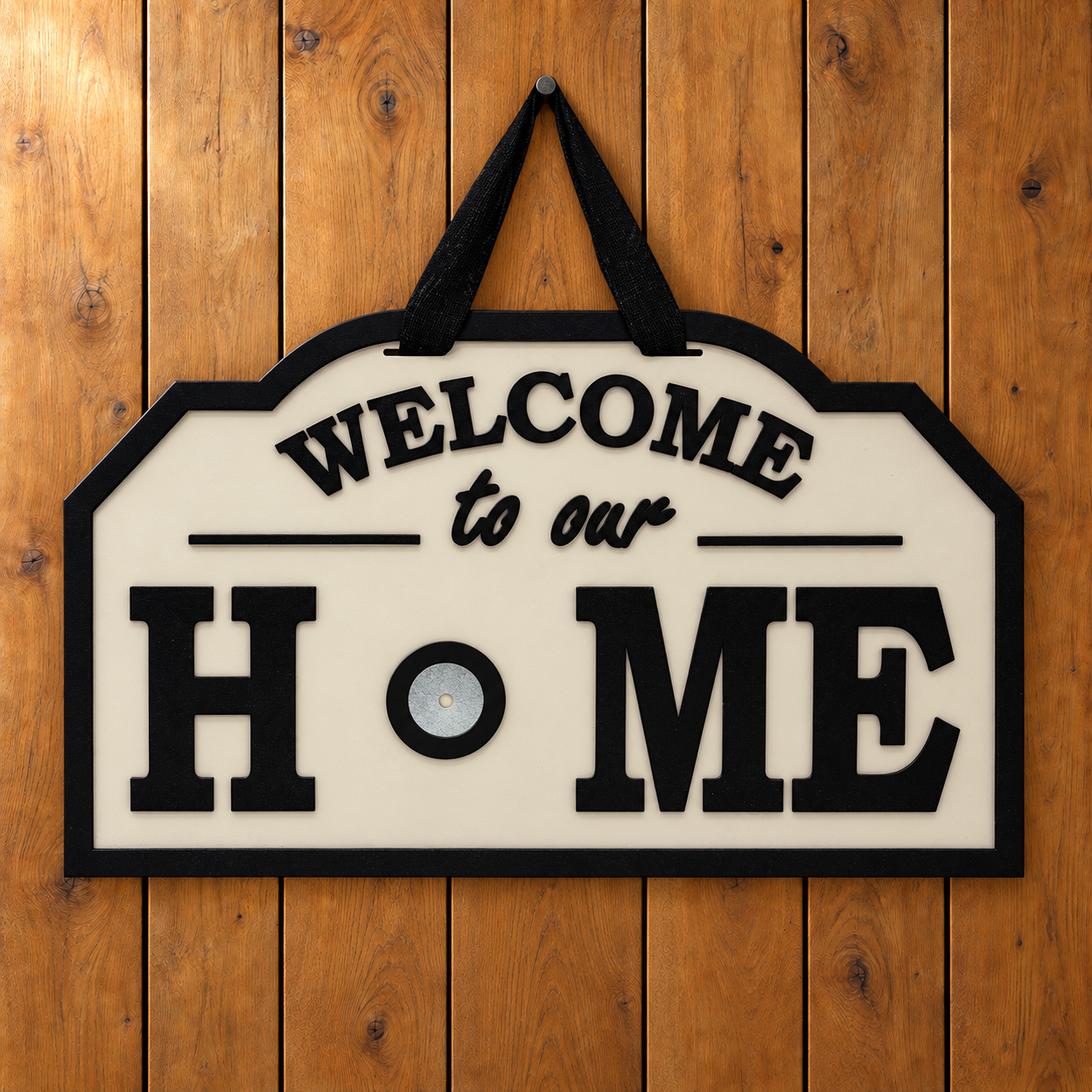 Welcome to our Home Magnet Sign (Base Sign / No magnets)
