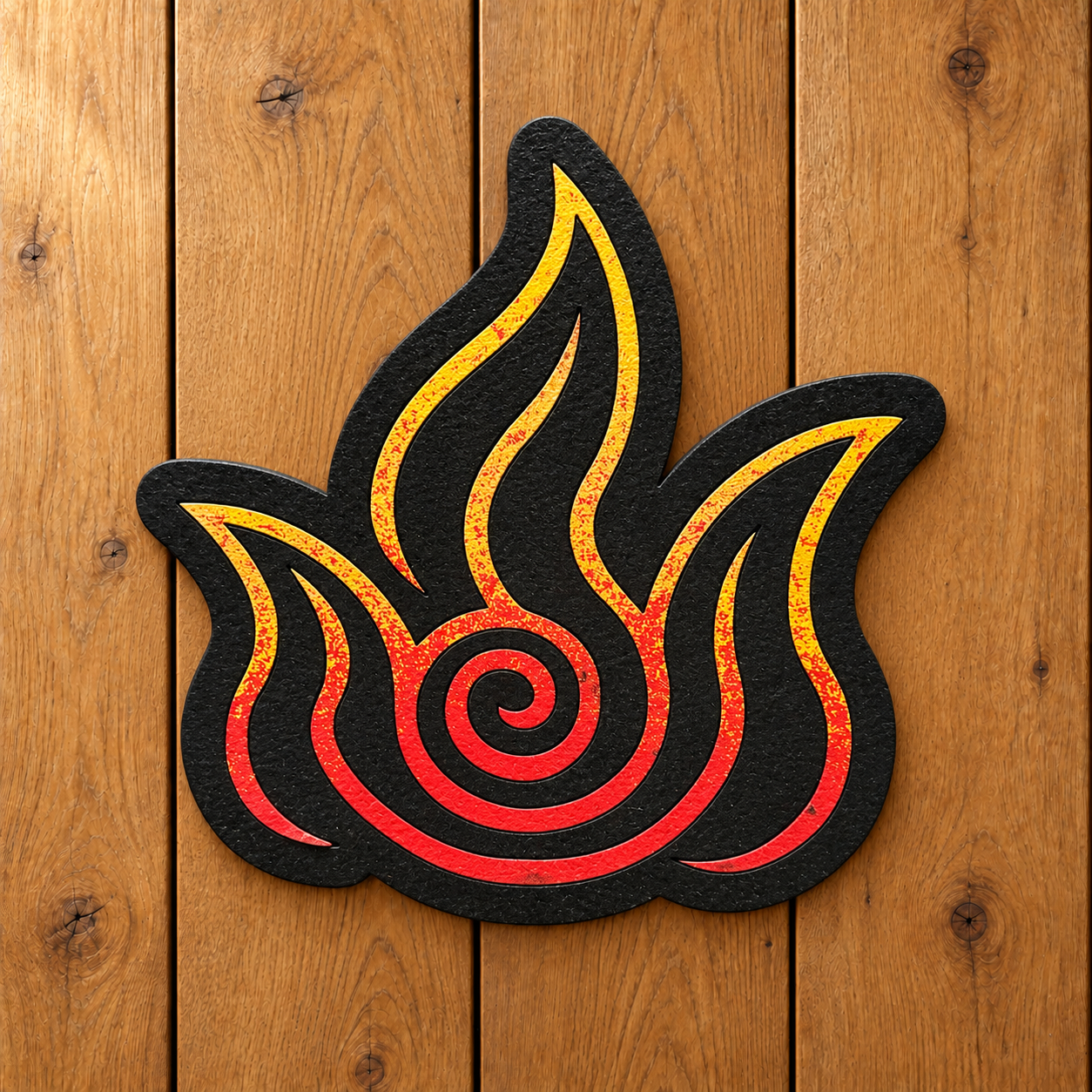 Fire Nation Wooden Magnet