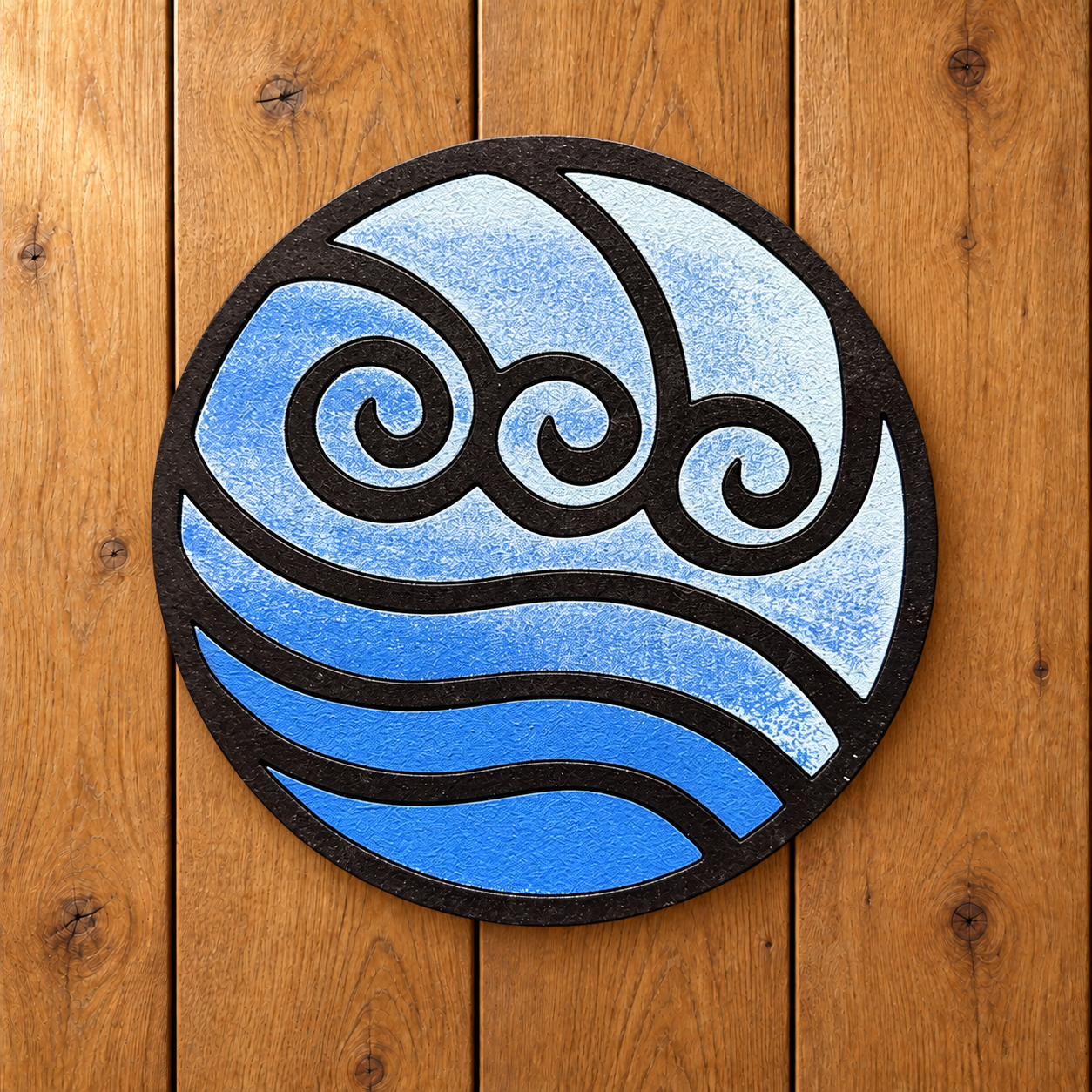 Water Nation Wooden Magnet