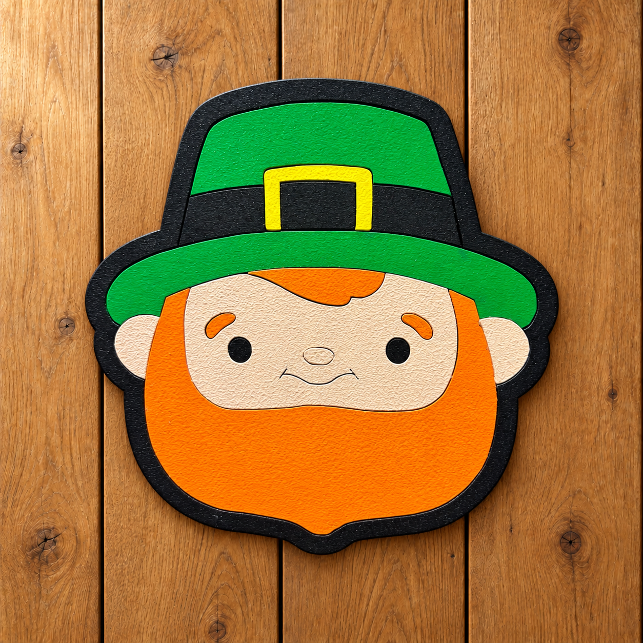 Leprechaun Magnet on Oak Wood-7.png
