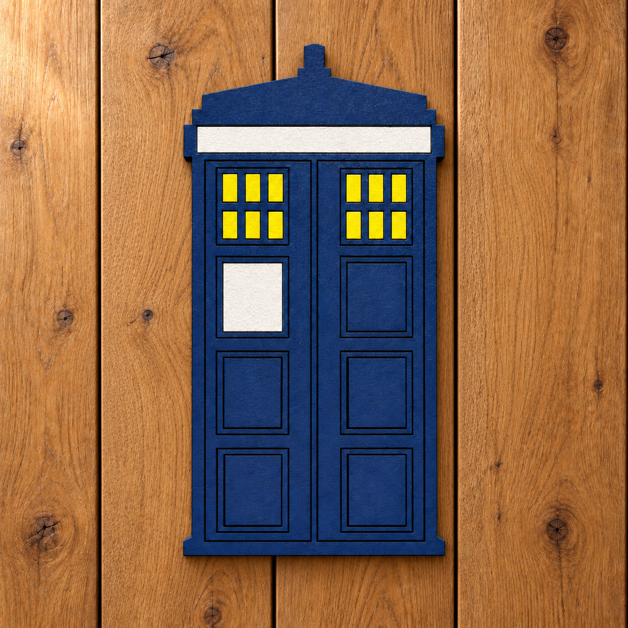 TARDIS Wooden Magnet