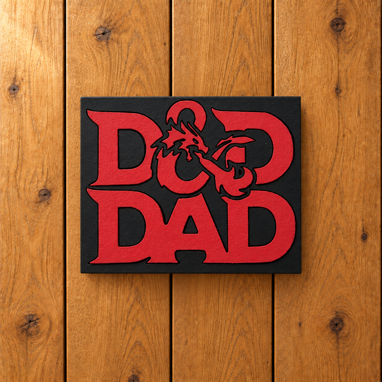 D&D Dad Wooden Magnet