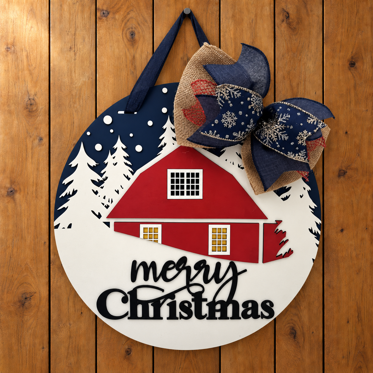 Welcome Christmas Farmhouse