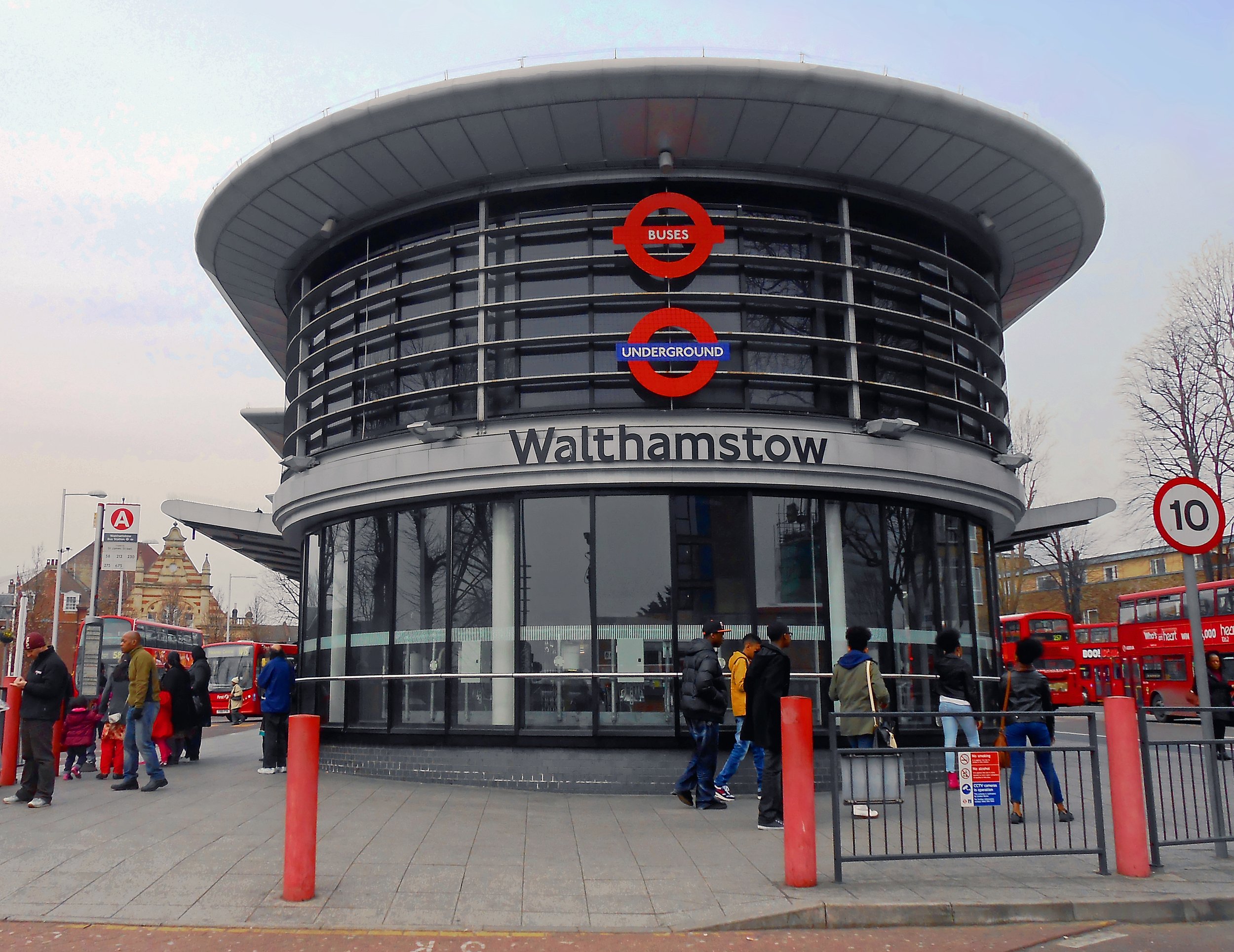 Photo of Walthamstow Central station, an area which Yellow School of Motoring centrally operates and provides manual and automatic driving lessons