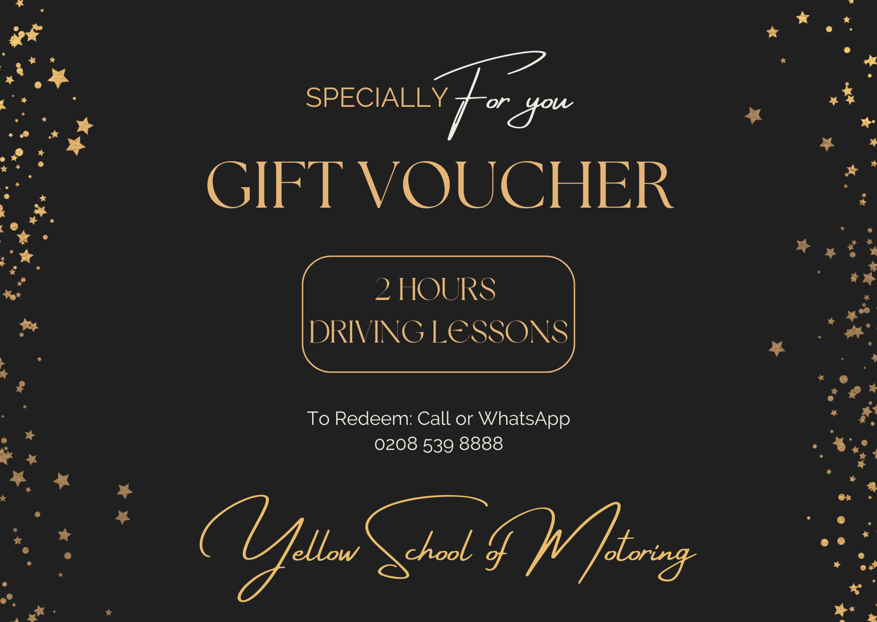 Driving Lesson Gift Vouchers | The Perfect Holiday Gift