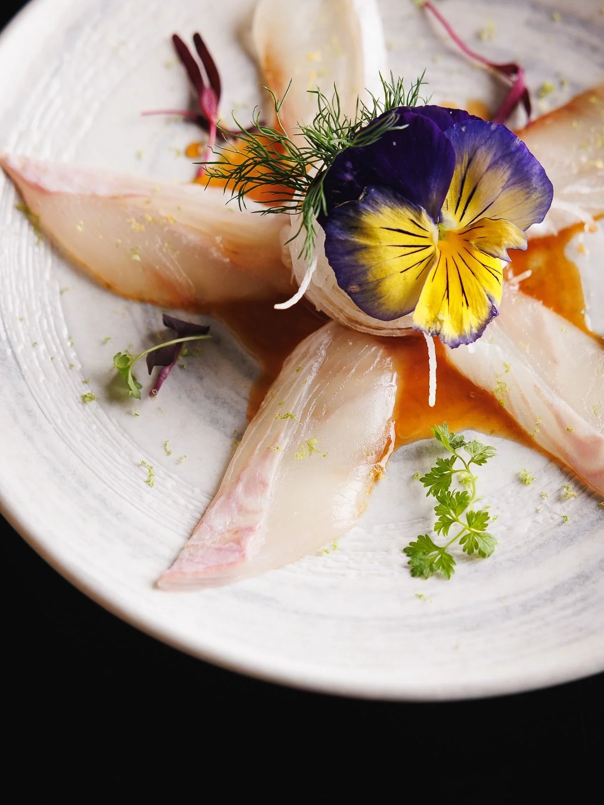 Petals, citrus, and the gentlest cut of the knife.
carpaccio, Tuskiyo way

📍LA: 3959 Wilshire Bl. #A-11, LA, CA 
(213) 375-7500
📍OC: 16492 Beach Blvd #4, Westminster, CA 
(714) 369-6226

⏰ Sun - Thu 11:30 AM - 10:00 PM
  Fri &amp; Sat 11:30 AM - 11