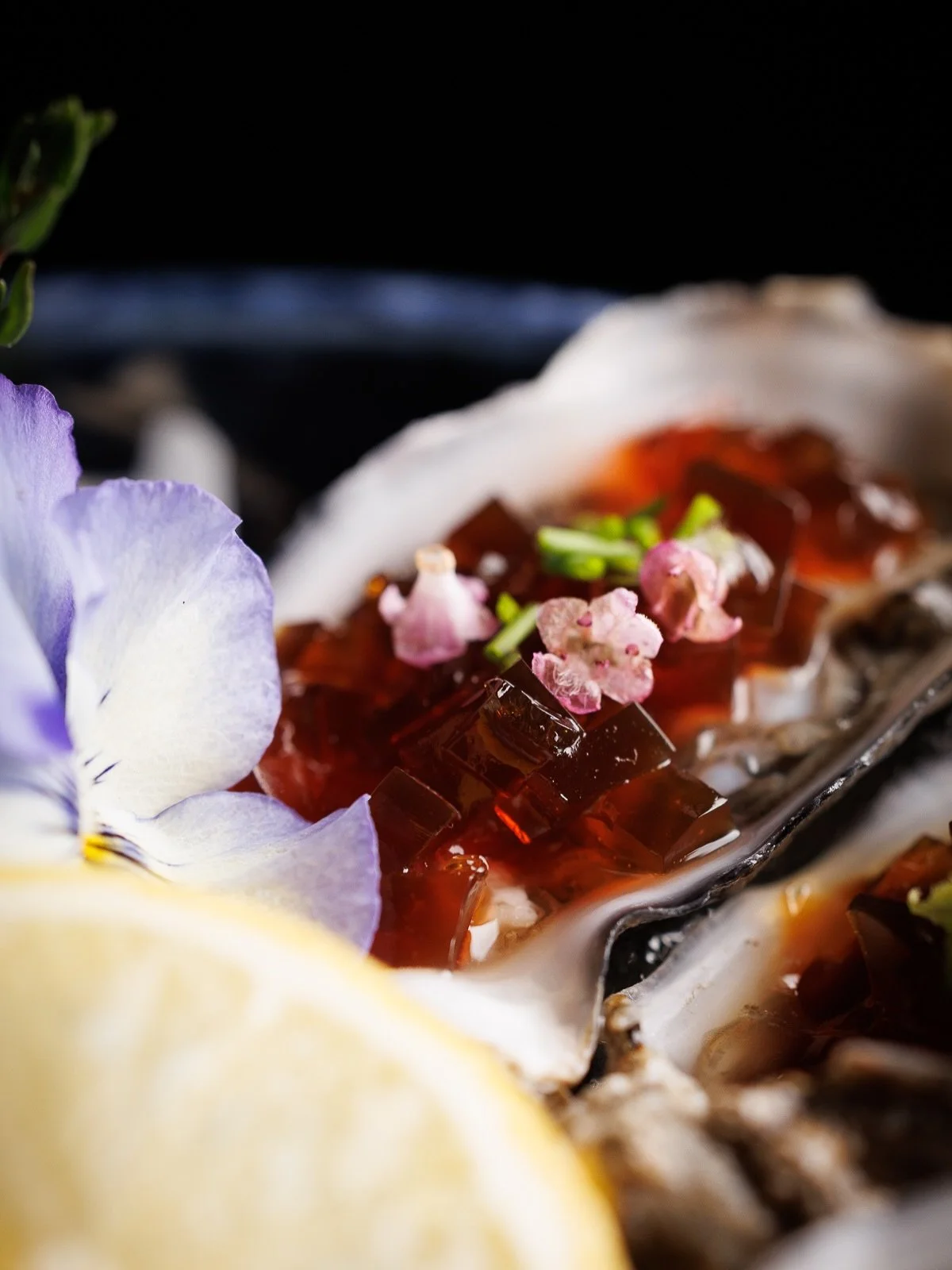 A masterpiece on the half shell. 🦪✨ Our fresh oyster curdo is elevated with a delicate ponzu jelly, crisp chives, and seasonal blooms for a bite that&rsquo;s as beautiful as it is delicious. Experience the perfect balance of brine and citrus.

📍LA: