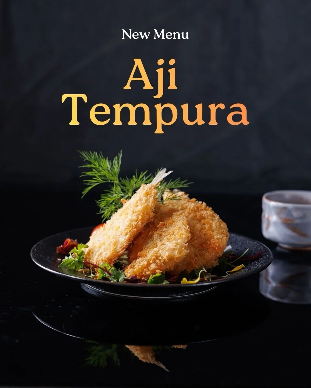 Crispy on the outside, tender within. Our new Aji Tempura is a love letter to Japanese craftsmanship &mdash; served under the moon, just the way it should be.

📍LA: 3959 Wilshire Bl. #A-11, LA, CA 
(213) 375-7500
📍OC: 16492 Beach Blvd #4, Westminst