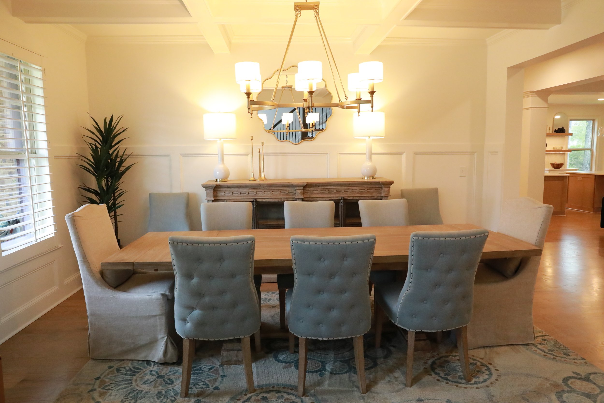 Whole-home renovation with coordinated finishes and lighting plan