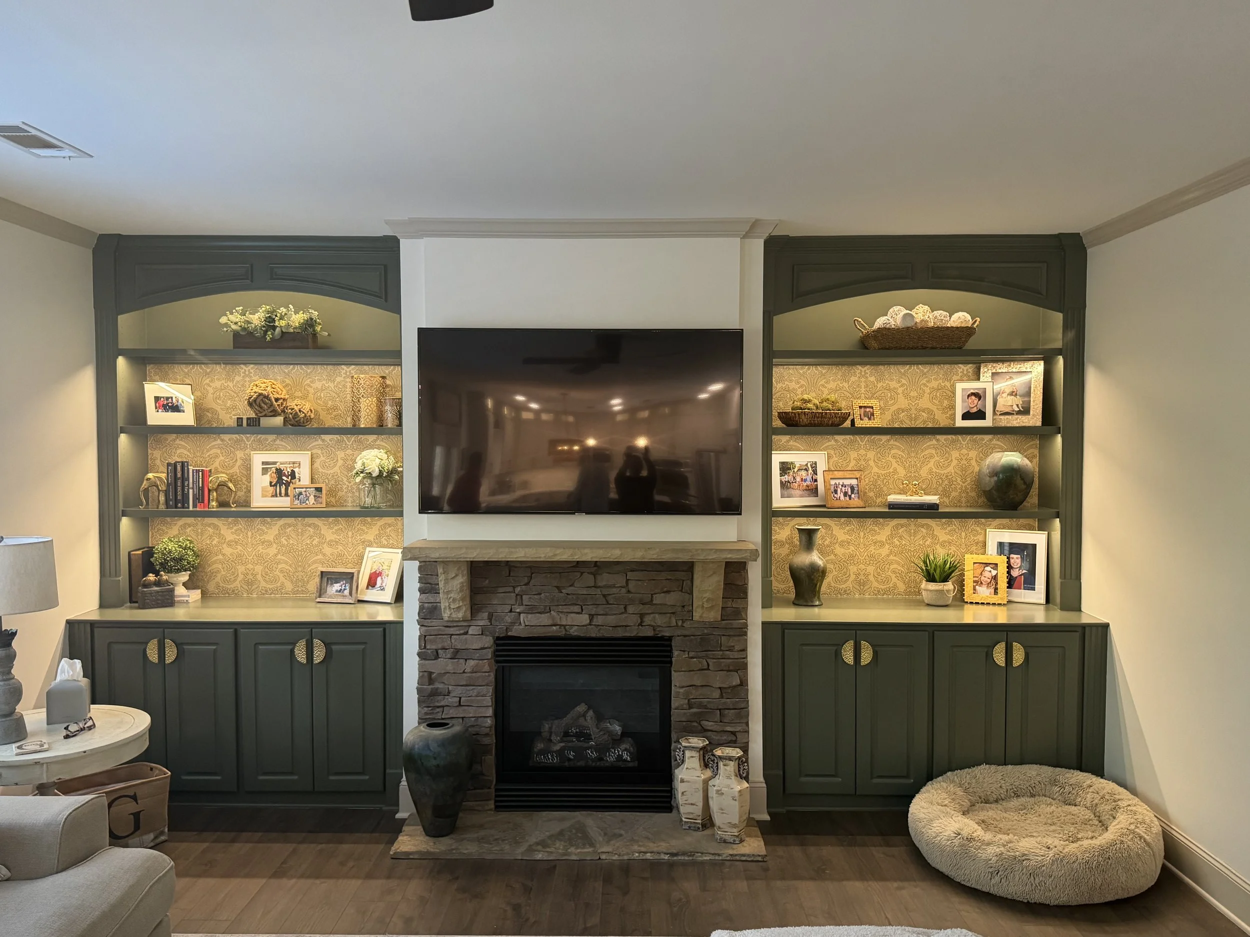 Atlanta basement finishing with media center