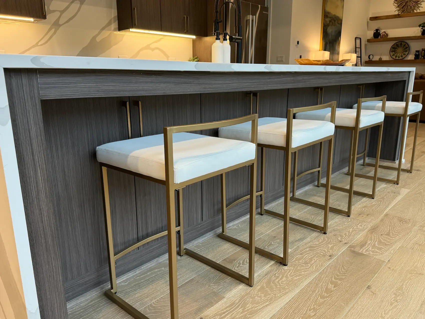Dry bar installed in newly finished basement in Atlanta, GA