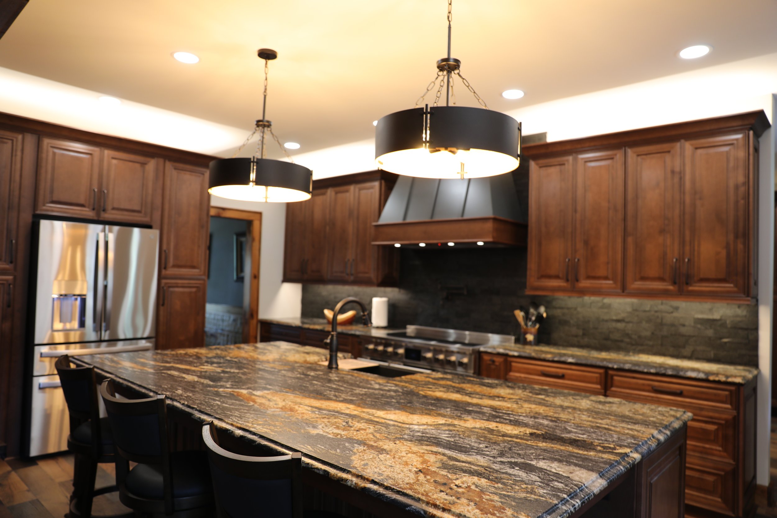 North Atlanta full kitchen remodel with stainless steel appliances