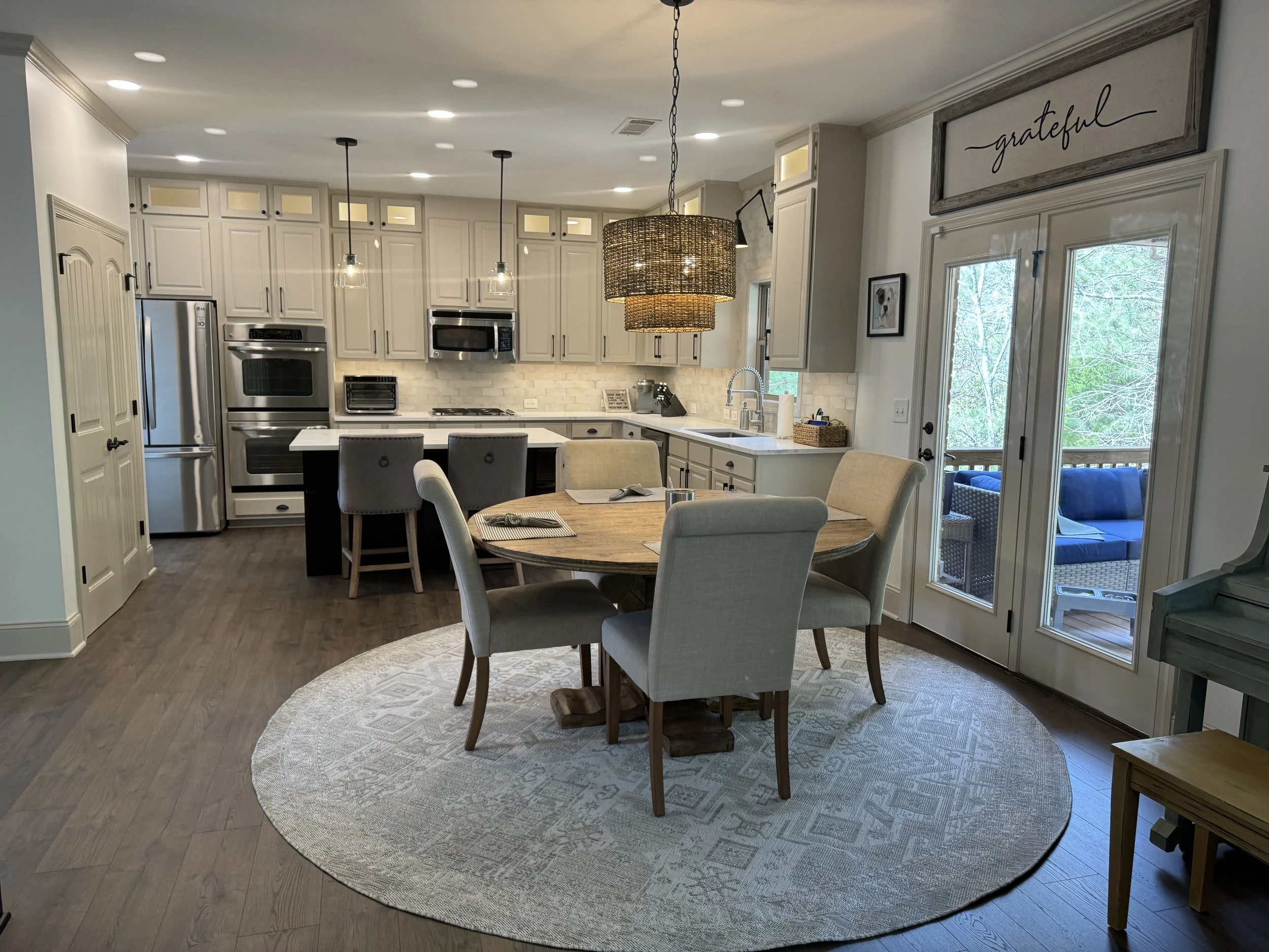 Alpharetta kitchen remodel with white cabinets