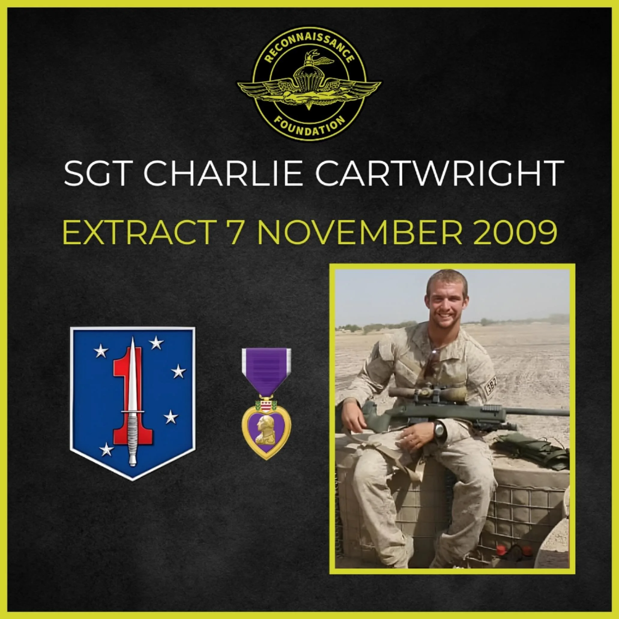 Charlie is a loved and respected teammate who will never be forgotten.

Never above you 
Never below you 
Always by your side