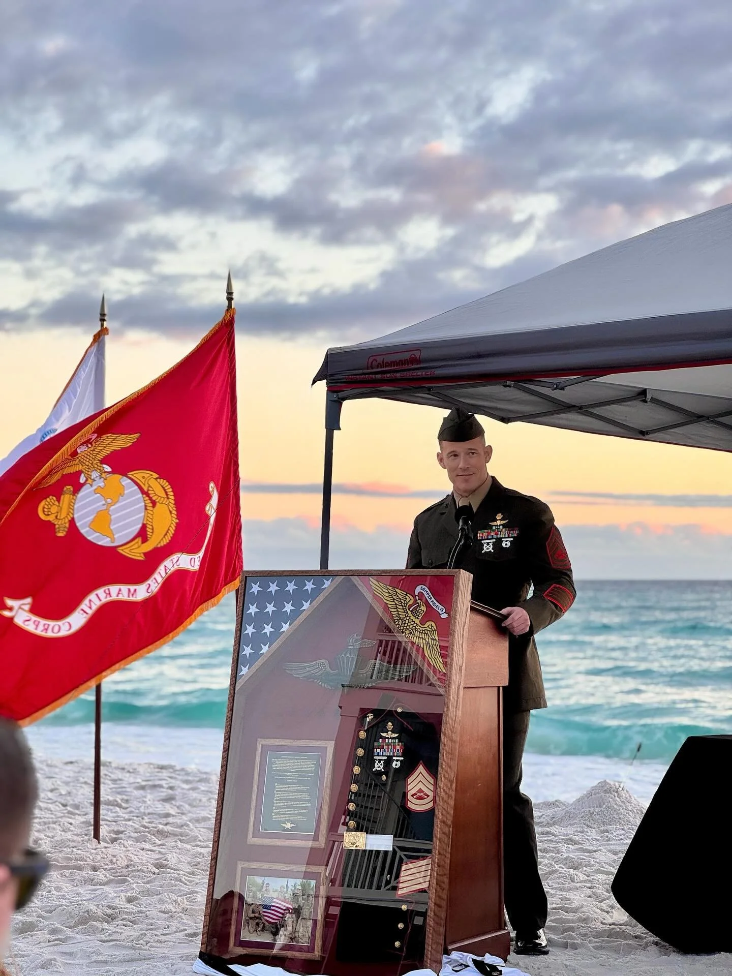 Congratulations to our brother and teammate Gunnery Sergeant Hunter Stafford  on the occasion of his retirement from the Marine Corps as the Chief Instructor, Marine Combatant Dive (MCD) after two decades of service to our Nation, Marine Corps and th