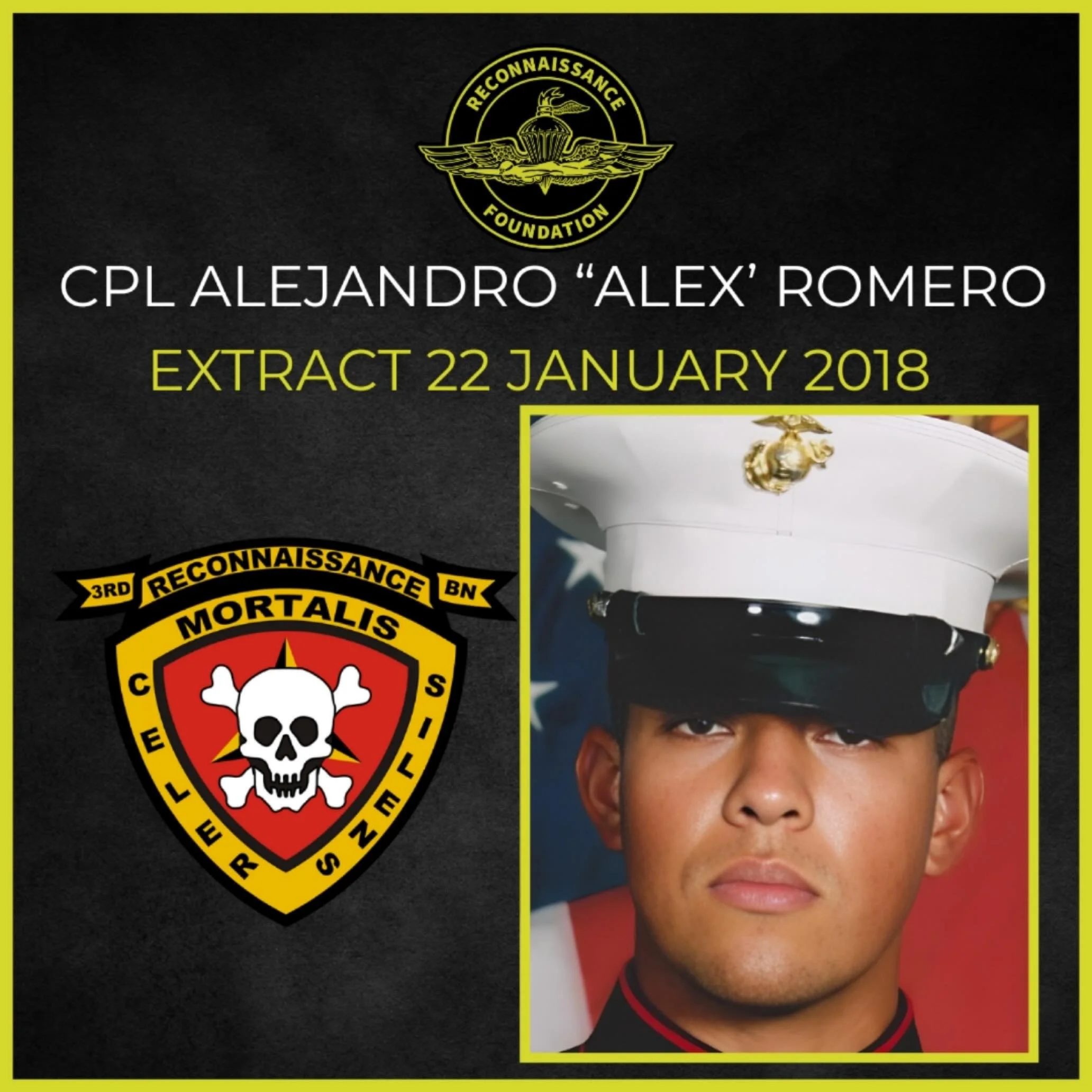 Alex is a loved and respected teammate who is not forgotten.

Never above you
Never below you
Always by your side