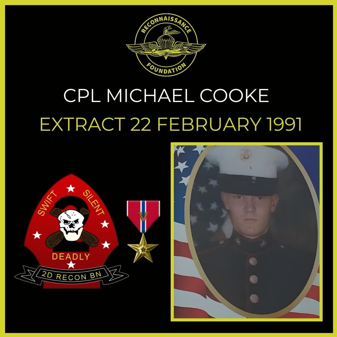 Michael is a teammate who is not forgotten.

&ldquo;For heroic achievement in operations against the enemy while serving as Team Scout and Team Photographer, 3d Platoon, Company C, 2nd Reconnaissance Battalion, 2d Marine Division, I MEF, Saudia Arabi