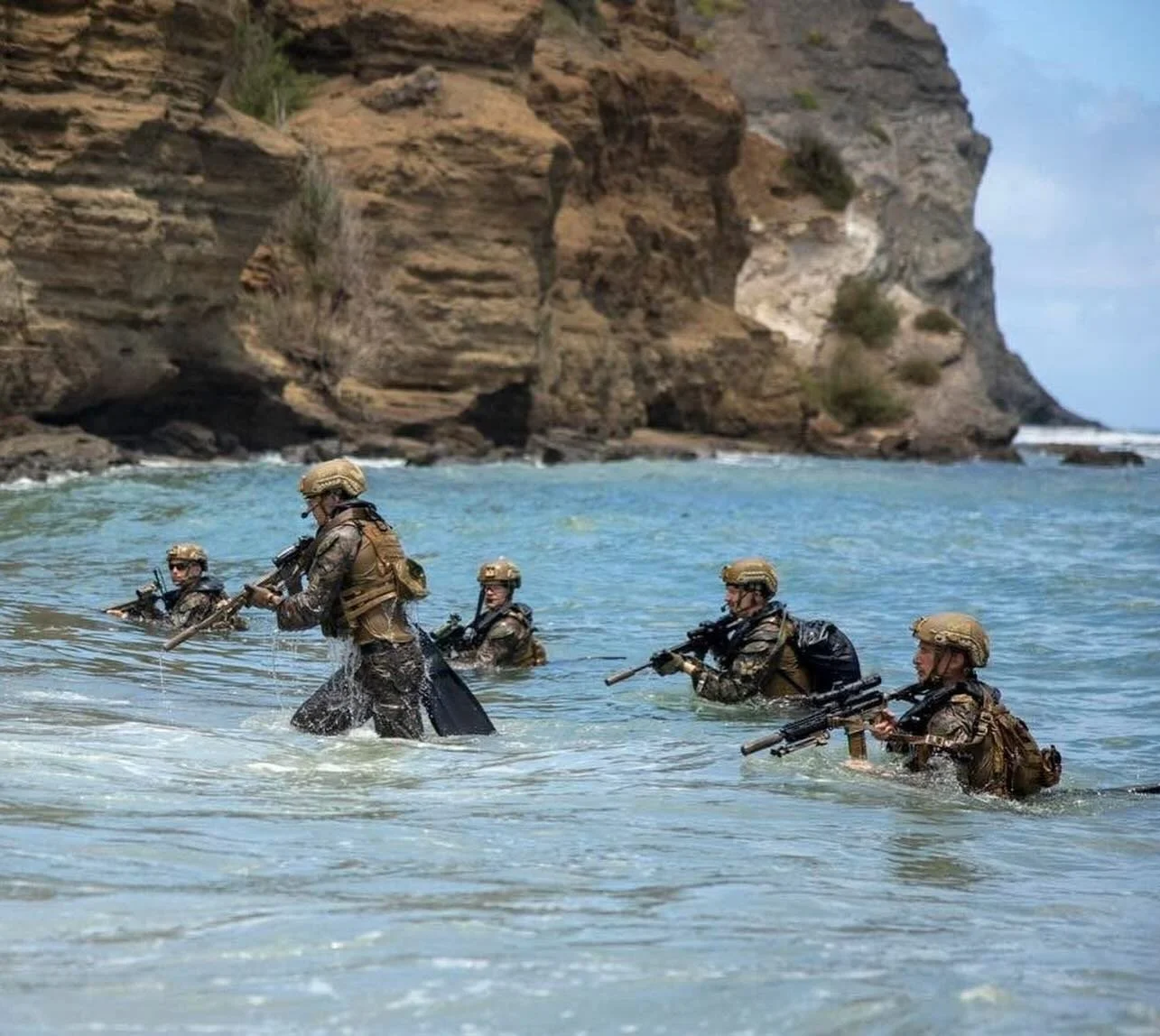 Realizing it is my choice and my choice alone to be a Reconnaissance Marine, I accept all challenges involved with this profession. Forever shall I strive to maintain the tremendous reputation of those who went before me.

Exceeding beyond the limita