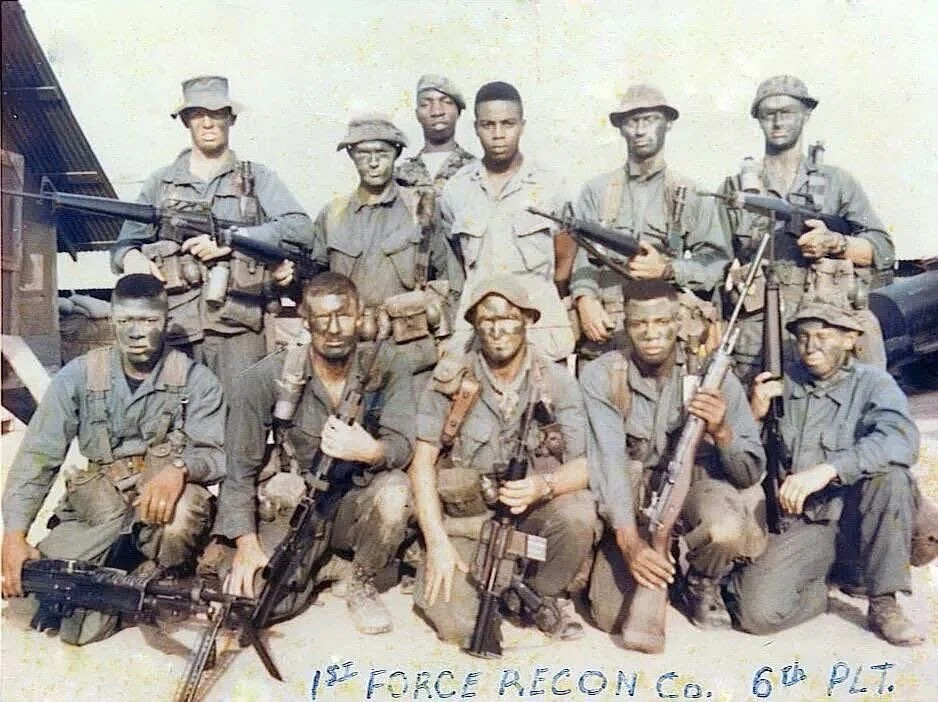 LOE3: Historic Preservation 

Teammates from 6th Platoon, 1st Force Reconnaissance Company in Vietnam.

In this photo there are legendary Recon men such as Roy &ldquo;Pepper&rdquo; Fryman, Navy Cross recipient.

Thank you to our teammate Mr. Michael 
