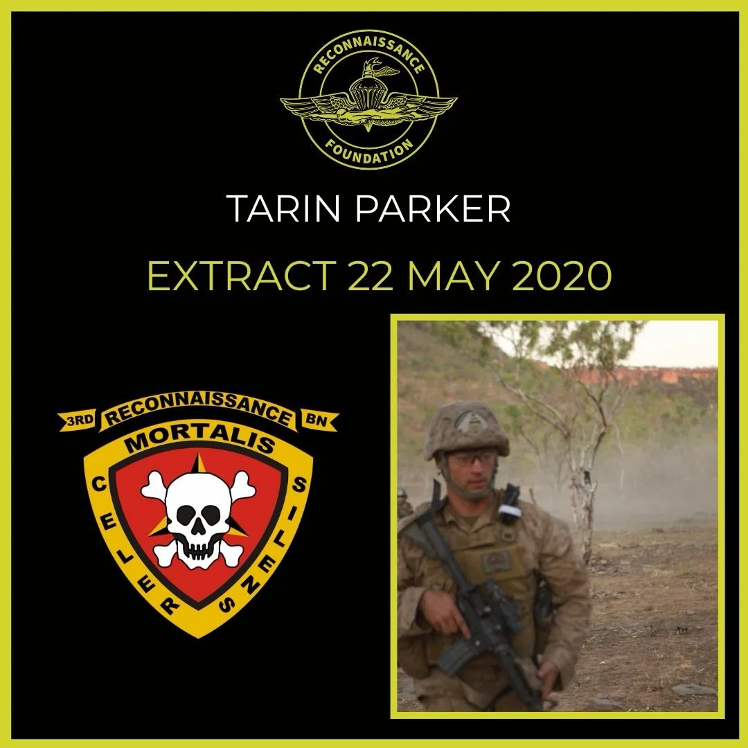 Tarin is a loved and respected teammate who is not forgotten

Never above you
Never below you
Always by your side