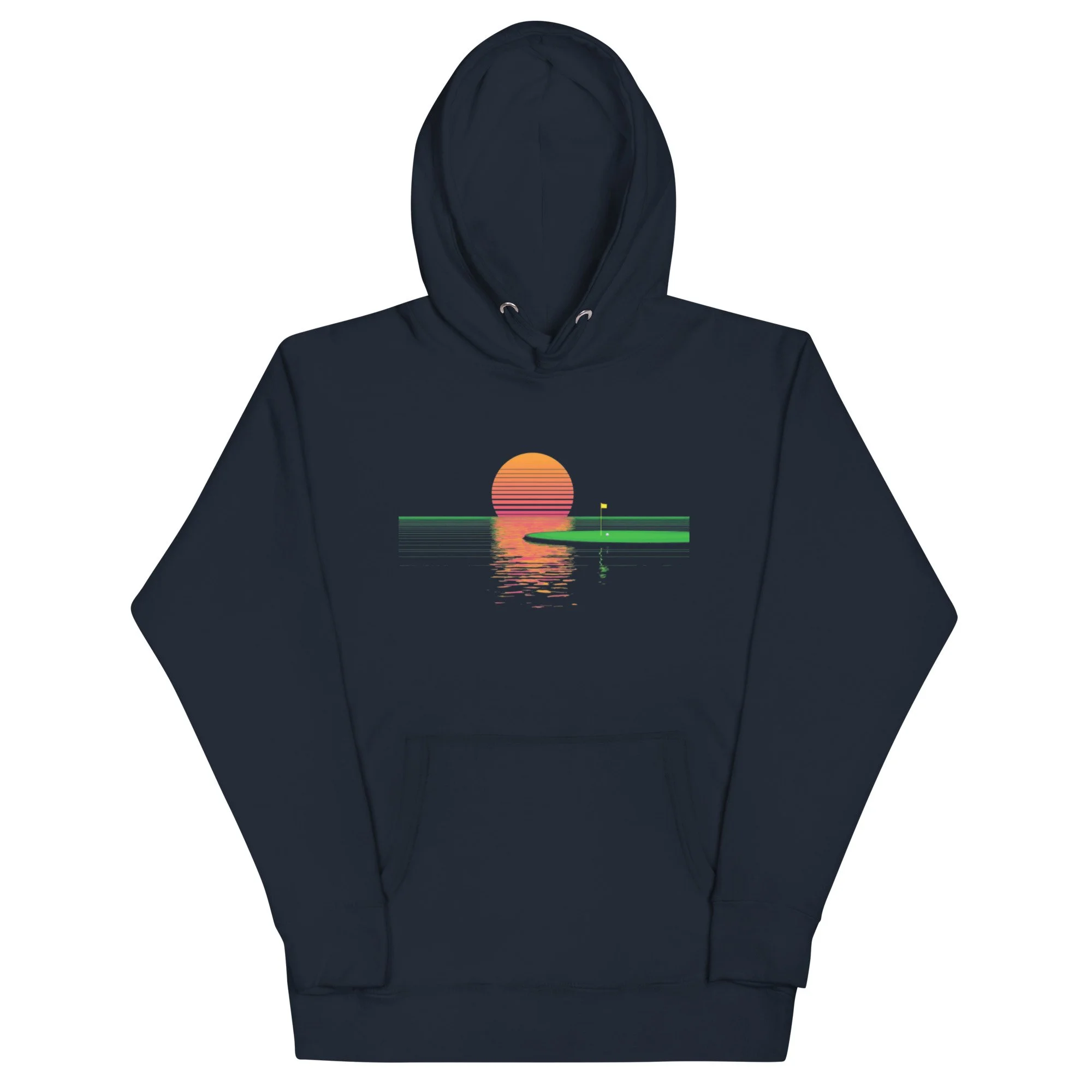 Sunset Island Green Golf Hoodie
